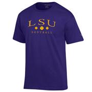  Lsu Champion Arch Softball Script Tee