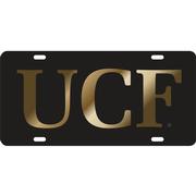  Ucf Laser Black License Plate