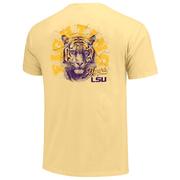  Lsu Fighting Tigers Worn Comfort Colors Tee