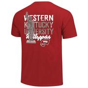  Western Kentucky Statue Stacked Comfort Colors Tee