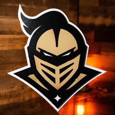 UCF Hex Head Metal Knight Head Wall Art 22 x 21