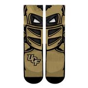  Ucf Rock ' Em Knightro Split Face Mascot Socks