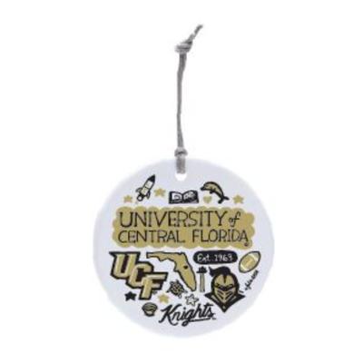 UCF Julia Gash Round Ornament