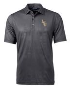  Lsu Baseball Cutter & Buck Banner Print Polo