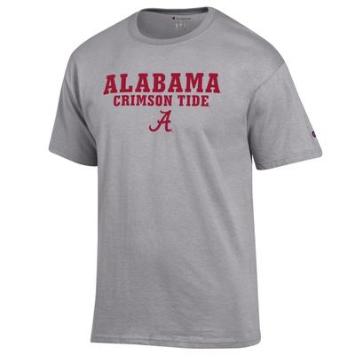 Alabama Champion Straight Stack Tee OXFORD