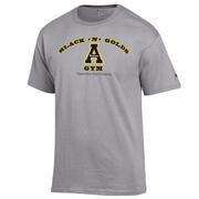  App State Champion Black N Golds Gym Tee