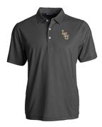  Lsu Baseball Cutter & Buck Symmetry Print Polo