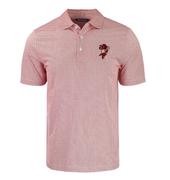  Arkansas Pitching Ribby Cutter & Buck Symmetry Print Polo