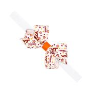  Virginia Tech Wee Ones Grosgrain Bow On Elastic Band