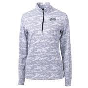  Ucf Cutter & Buck Women's Citronaut Script Traverse Camo 1/4 Zip Pullover