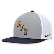  West Virginia Nike Dri- Fit Pro Structured Mesh Square Bill Cap