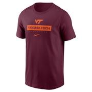  Virginia Tech Nike Dri- Fit Cotton Team Issue Tee