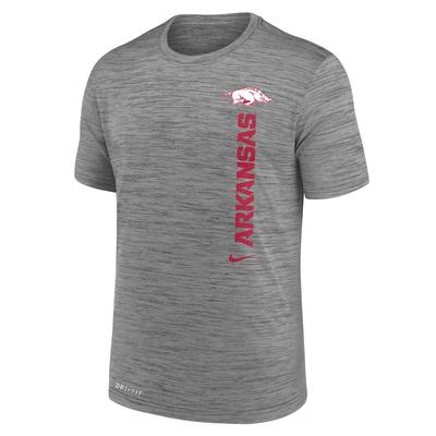 Arkansas Nike Dri-Fit Velocity Team Issue Tee DK_GREY