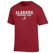  Alabama Champion Straight Stack Tee