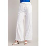  Women's Elastic Waist Wide Leg Pants