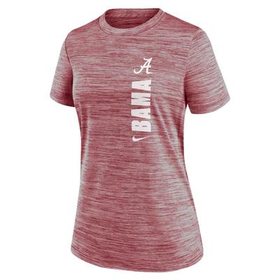 Alabama Nike Women's Dri-Fit Team Issue Velocity Crew TEAM_CRIMSON