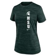  Michigan State Nike Women's Dri- Fit Team Issue Velocity Crew