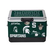  Michigan State Indigo Falls 26 Quart Medley Metal Cooler