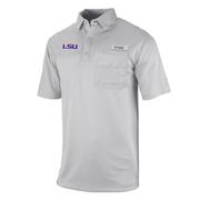  Lsu Columbia Flycaster Pocket Polo