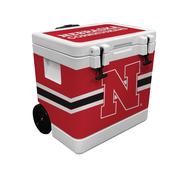  Nebraska Indigo Falls 37 Quart Rotomolded Wheeled Cooler