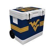  West Virginia Indigo Falls 37 Quart Rotomolded Wheeled Cooler