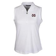  Mississippi State Cutter & Buck Women's Forge Stretch Sleeveless Polo