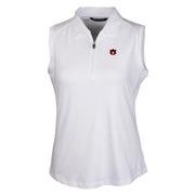  Auburn Cutter & Buck Women's Forge Stretch Sleeveless Polo