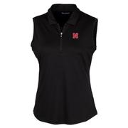  Nebraska Cutter & Buck Women's Forge Stretch Sleeveless Polo