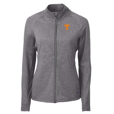 Tennessee Cutter & Buck Women's Adapt Eco Knit Heather Recycled Full Zip