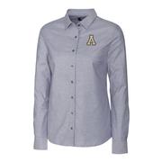  App State Cutter & Buck Women's Stretch Oxford Dress Shirt