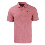  Alabama Cutter & Buck Forge Eco Double Stripe Stretch Recycled Polo