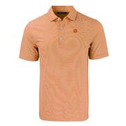  Clemson Cutter & Buck Forge Eco Double Stripe Stretch Recycled Polo