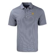  West Virginia Cutter & Buck Forge Eco Double Stripe Stretch Recycled Polo