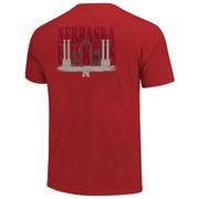  Nebraska Image One Columns Comfort Colors Tee