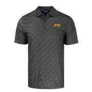  Lsu Cutter & Buck Pike Eco Pebble Print Stretch Recycled Polo