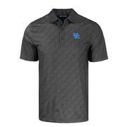  Kentucky Cutter & Buck Pike Eco Pebble Print Stretch Recycled Polo