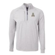  App State Cutter & Buck Adapt Eco Knit Heather 1/4 Zip Pullover