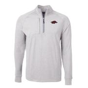  Arkansas Cutter & Buck Adapt Eco Knit Heather 1/4 Zip Pullover