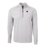  Auburn Cutter & Buck Adapt Eco Knit Heather 1/4 Zip Pullover