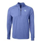  Kentucky Cutter & Buck Adapt Eco Knit Heather 1/4 Zip Pullover