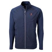  Auburn Cutter & Buck Vault Adapt Eco Knit Hybrid Recycled Full Zip Jacket