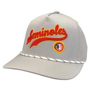  Florida State Pukka High Crown Rope Seminole Script Adjustable Cap