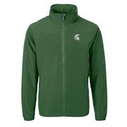  Michigan State Cutter & Buck Charter Eco Recycled Full Zip Jacket