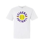  Lsu Softball Est Comfort Colors Tee