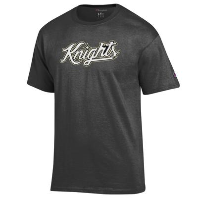 UCF Champion Knights Script Tee GRANITE_HTHR