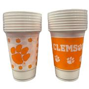  Clemson 8- Pack 16 Oz Plastic Cups