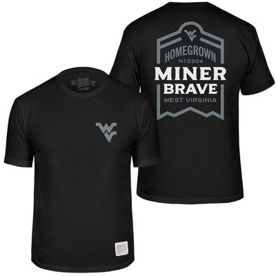 West Virginia Retro Brand Homegrown Miner Brave Tee