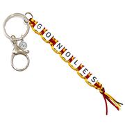  Florida State Box Braid Bead Keychain