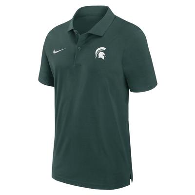 Michigan State Nike Dri-Fit Woven Polo PRO_GREEN