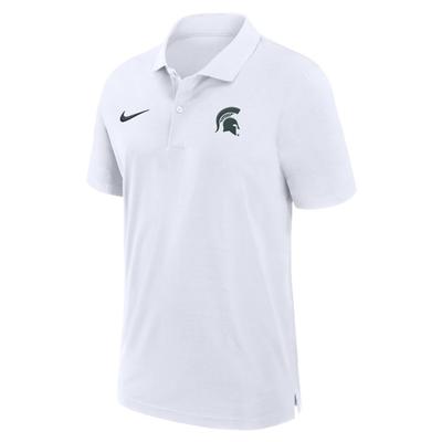 Michigan State Nike Dri-Fit Woven Polo WHITE